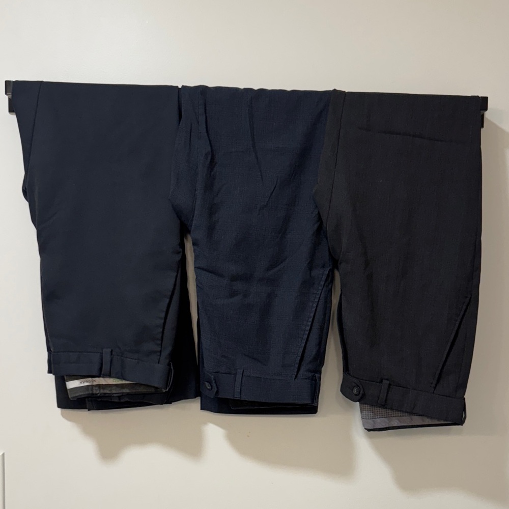 Haggar Men's Dress Pants - navy and dark grey